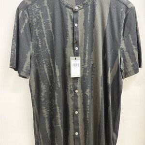 John Varvatos Charcoal and grey Button-Down Shirt